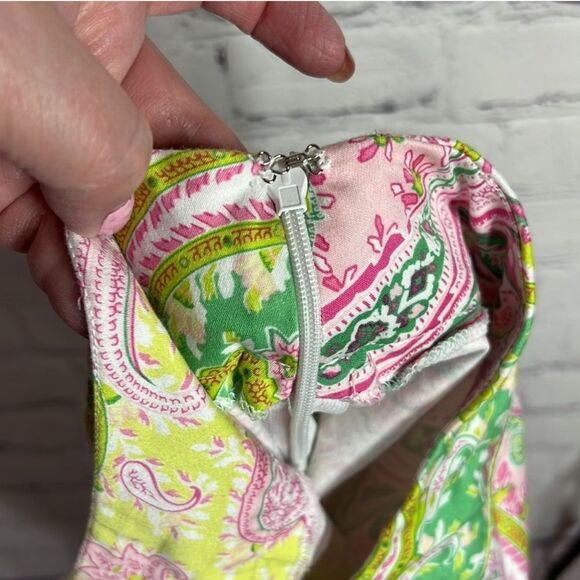 Chadwicks Paisley Midi Skirt - Pink, Green, Yellow - Picture 7 of 8